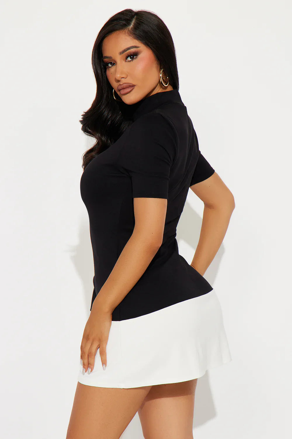 Colour Block Mini Dress